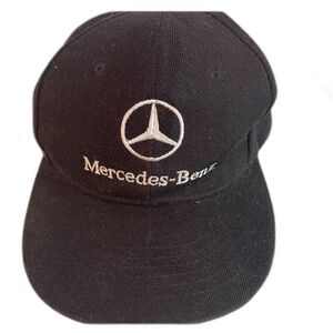 Mercedes Benz Car Black Logo Hat AF Academy Fits Baseball Cap Embroidered Emblem